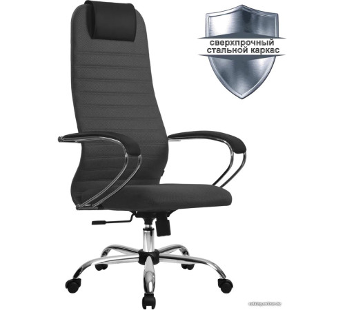 Офисное кресло Metta SU-B-10 хром, темно-серый