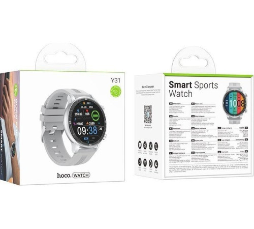 Умные часы Hoco Y31 серебристый