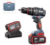 Ударная дрель-шуруповерт КВТ DB-20-160 с 2-мя АКБ, кейс