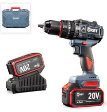 Ударная дрель-шуруповерт КВТ DB-20-160 с 2-мя АКБ, кейс