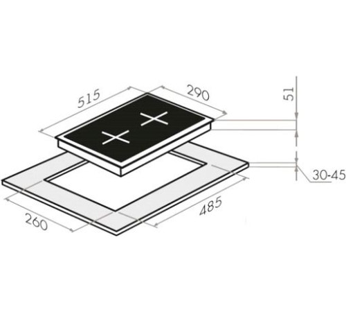 Варочная панель HOMSair HGG321WH