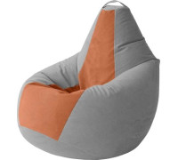 Кресло-мешок Kreslomeshki Груша Kombo XXXL GKV-145x100-SL сталь/лисий
