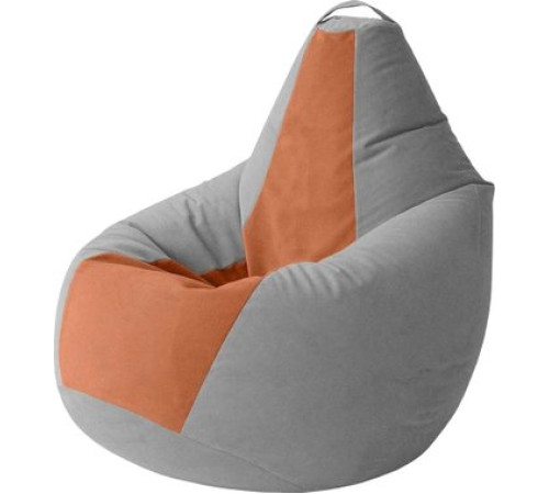 Кресло-мешок Kreslomeshki Груша Kombo XXXL GKV-145x100-SL сталь/лисий