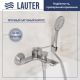 Смеситель Lauter Allure 21CK6618C с лейкой Living Daisy 21S10167