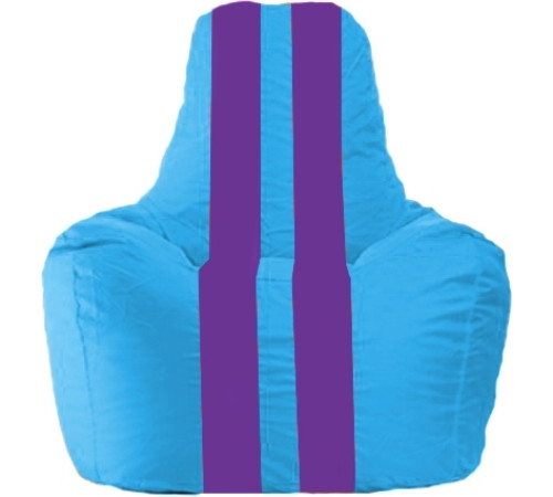 Кресло-мешок Flagman Спортинг С1.1-269 голубой/фиолетовый