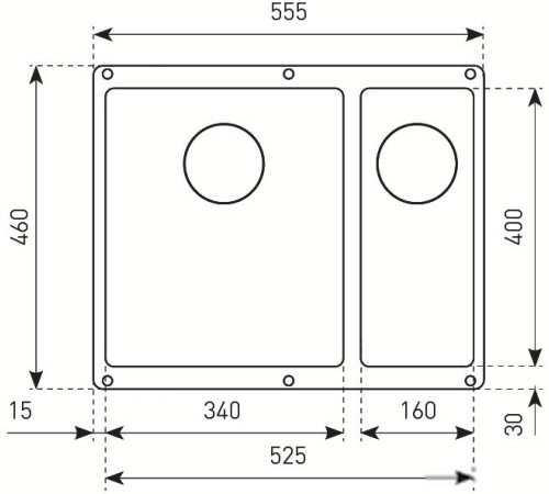 Кухонная мойка Zigmund & Shtain Integra 500.2 швейцарский шоколад
