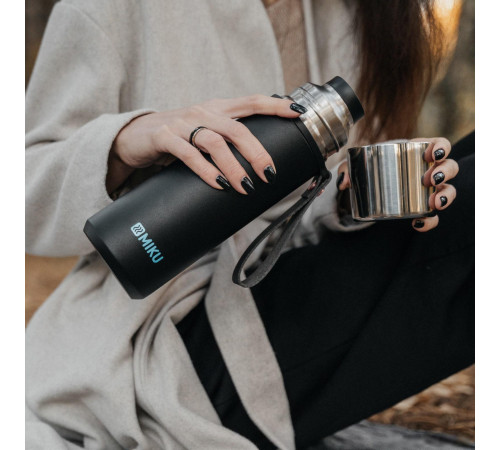 Термос Miku 1000мл черный