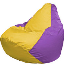 Кресло-мешок Flagman Груша Мега XXXL Г3.1-253 желтый/сиреневый