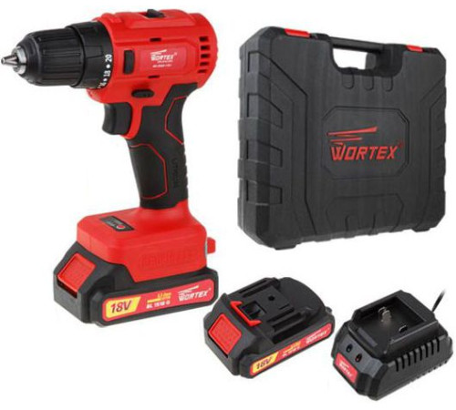 Дрель-шуруповерт Wortex BD 2025-1 DLi BD20251DLi1029 с 2-мя АКБ, кейс