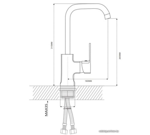 Смеситель Ekko E40302 фиолетовый