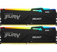 Оперативная память Kingston FURY Beast RGB 2x32ГБ DDR5 5600 МГц KF556C40BBAK2-64
