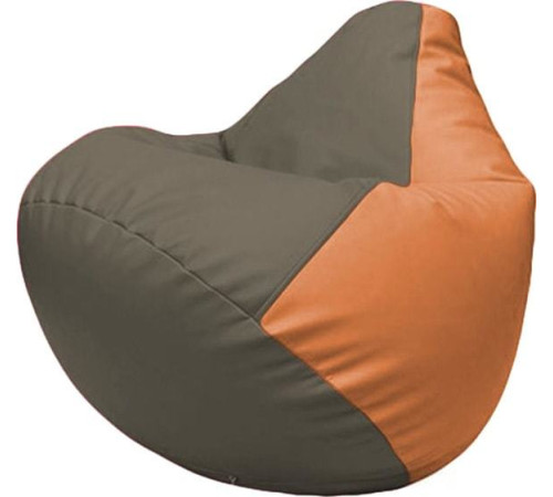 Кресло-мешок Flagman Груша Макси Г2.3-1720 серый/оранжевый