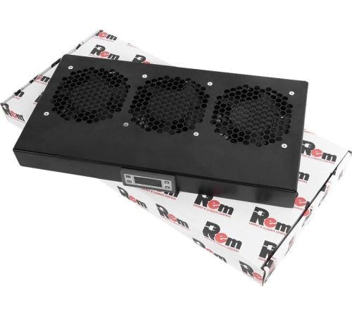 Блок вентиляторов для серверного шкафа Rem R-FAN-3K-1U-9005