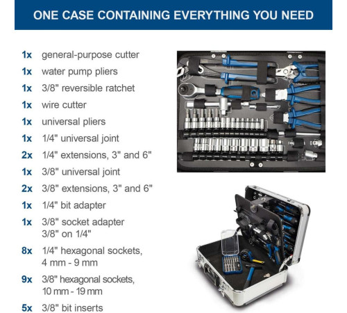 Универсальный набор инструментов Scheppach TB150 5909306900 101 предмет