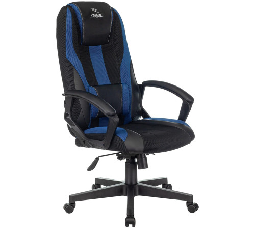 Кресло Zombie 9 черный/синий