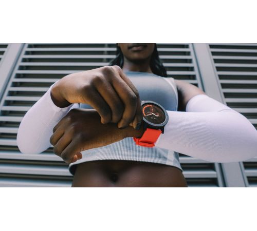 Умные часы CMF Watch 3 Pro черный, оранжевый силиконовый ремешок