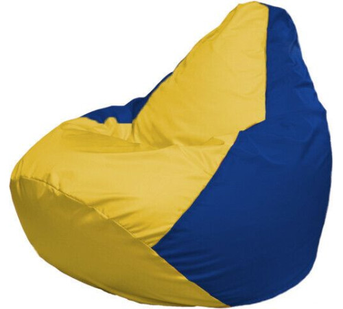Кресло-мешок Flagman Груша Макси Г2.1-254 синий/желтый