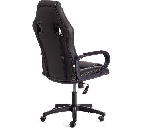 Кресло TetChair Driver иск. кожа/ткань, черный/черный