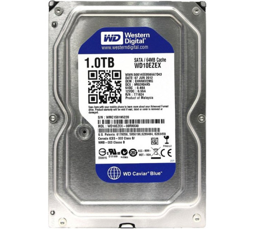 Жесткий диск  WD Caviar Blue 1TB WD10EZEX