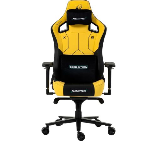 Игровое геймерское кресло Evolution Nomad PRO Cyberpunk Core черный/желтый