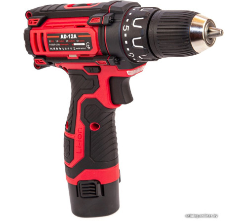 Дрель-шуруповерт Edon AD-12A с 2-мя АКБ, кейс