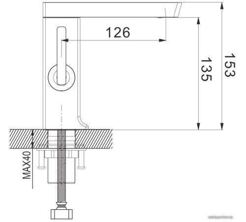 Смеситель Rose R1801C