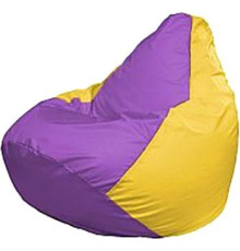 Кресло-мешок Flagman Груша Мега Super Г5.1-100 сиреневый/жёлтый