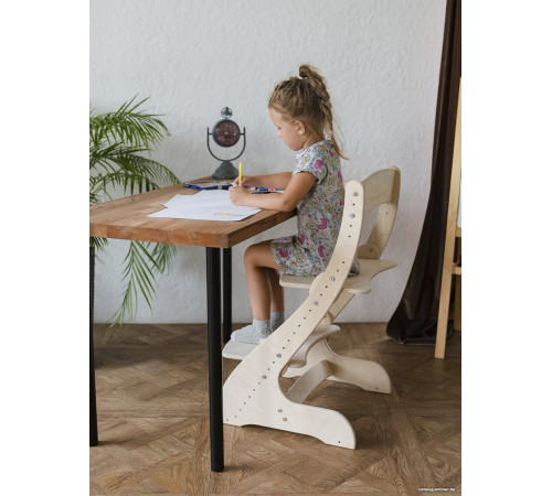 Растущий стул Друг Кузя Растущий Павлин без покраски