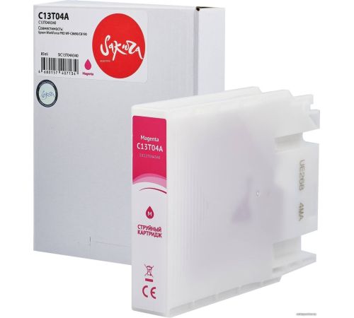 Картридж Sakura Printing SIC13T04A340 аналог Epson C13T04A M