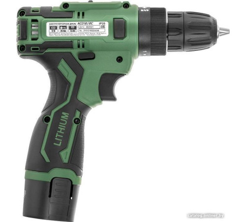 Дрель-шуруповерт Hammer ACD12/2C с 2-мя АКБ, кейс