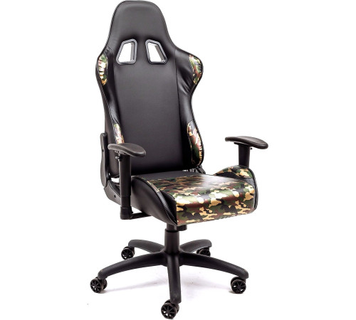 Кресло AksHome Military Eco черный/камуфляж