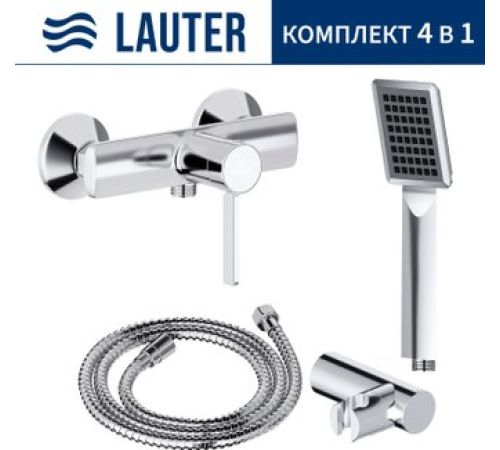 Смеситель Lauter Art 21CK9680C с лейкой Relexa Serene 21S00103