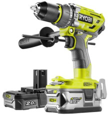 Ударная дрель-шуруповерт Ryobi R18PD7-252S 5133004391 с 2-мя АКБ, сумка
