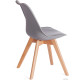 Стул TetChair Tulip дерево/пластик/экокожа серый