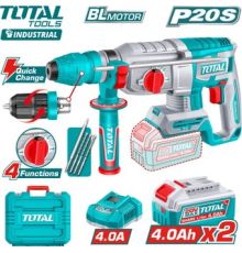Перфоратор Total TRHLI202689 с 2-мя АКБ, кейс