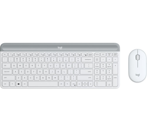 Клавиатура + мышь Logitech MK470 Slim Wireless Combo 920-009183 белый, нет кириллицы