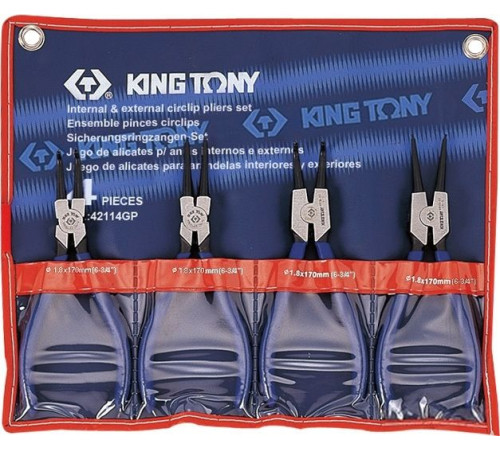 Набор пассатижей King Tony 42114GP 4 предмета