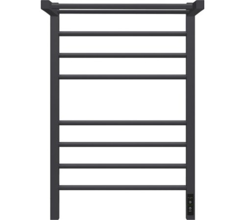 Полотенцесушитель Granula Квадро Сплит 50х80 с полкой, терморегулятором, черный