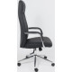 Офисное кресло AksHome Elema черная экокожа/хромированный металл
