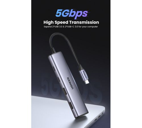 USB-хаб  Ugreen CM473 15395