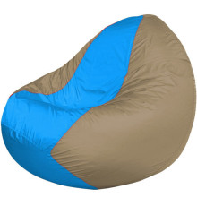 Кресло-мешок Flagman Classic К2.1-213 бежевый темный/голубый