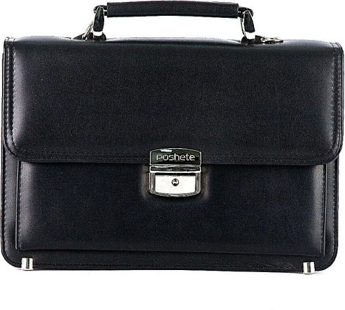Мужская сумка Poshete 250-9628-BLK черный