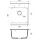 Кухонная мойка GranFest Urban GF-UR-245 черный