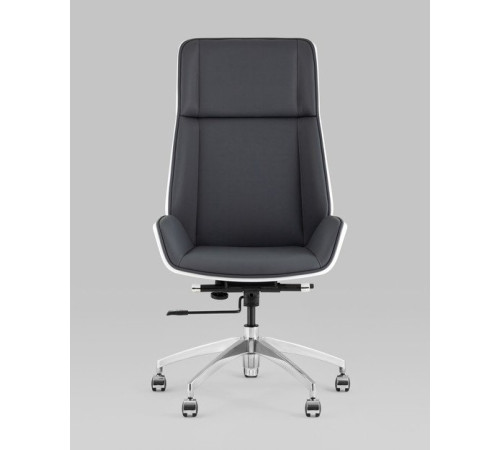 Офисное кресло TopChairs Crown SN A312 8386-16 White Back серый/голубой