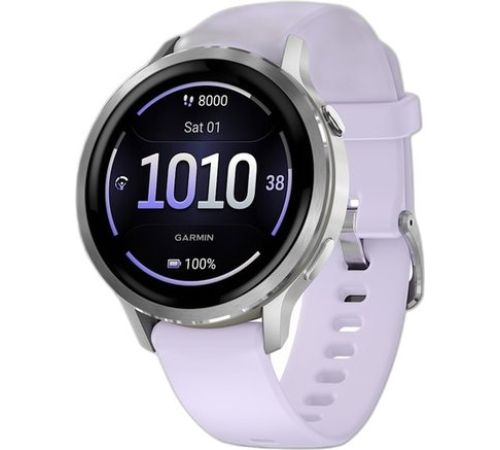 Умные часы Garmin Venu 4 41 мм серебристый/сиреневый