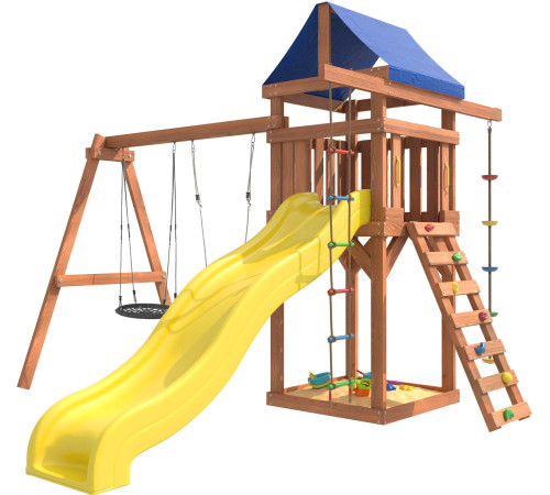 Игровой комплекс National Tree Company С качелями лодочка и гнездом 60 IgroWoods ДП-3