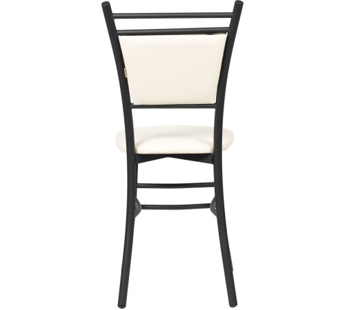 Стул ВВР Мажор ваниль/черный, экокожа