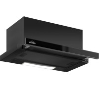 Кухонная вытяжка Elikor Slide 60П-1000 227273 черный/стекло черное