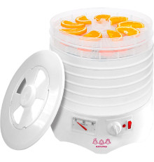 Сушилка для овощей и фруктов Мастерица EFD-0602VM 6 белых поддонов + 2 прозрачных поддона + поддон для пастилы