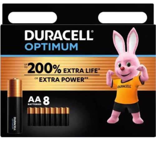 Батарейка DURACELL Optimum AA/LR6 MN 1500/8 Alkaline 1.5V 8шт